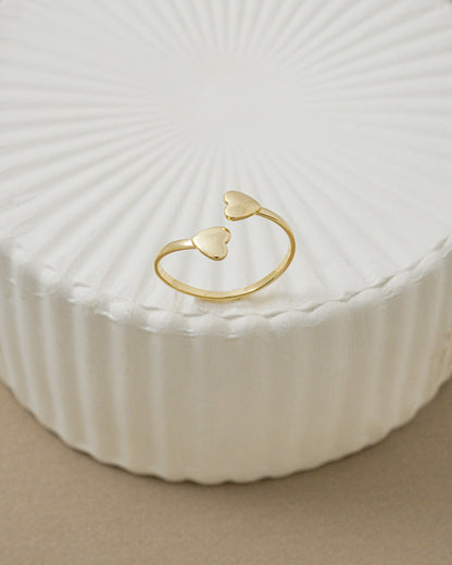 Anillo Corazones Ajustable