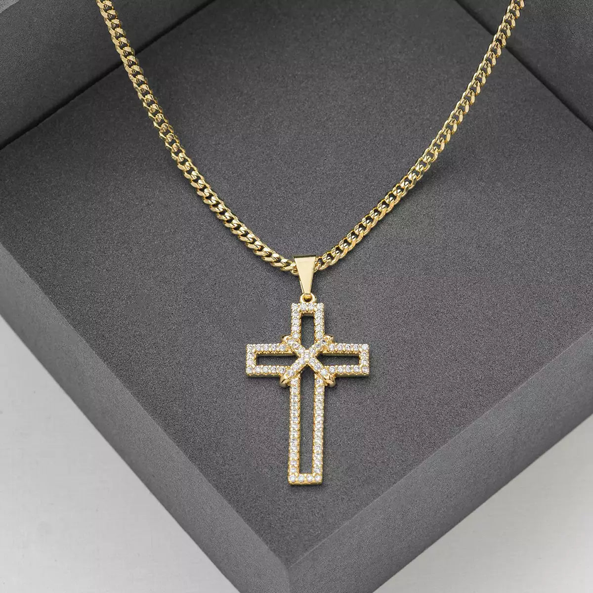 D Cruz Silueta circonias 3.5 cms