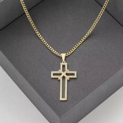 D Cruz Silueta circonias 3.5 cms