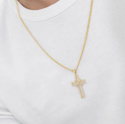 D Cruz Silueta circonias 3.5 cms