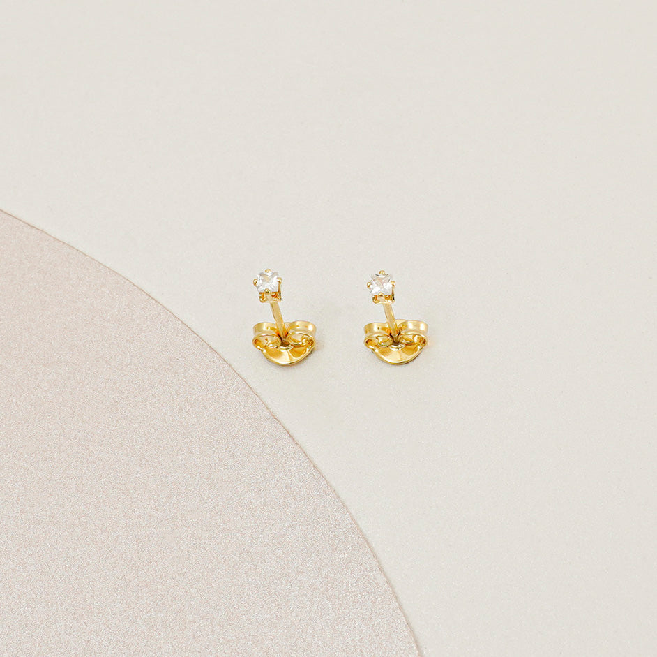 A Topo Mini Circon Cuadrado CRISTAL