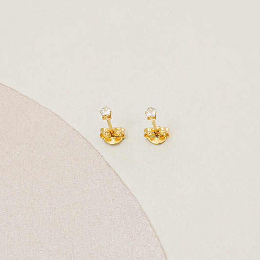 A Topo Mini Circon Cuadrado CRISTAL