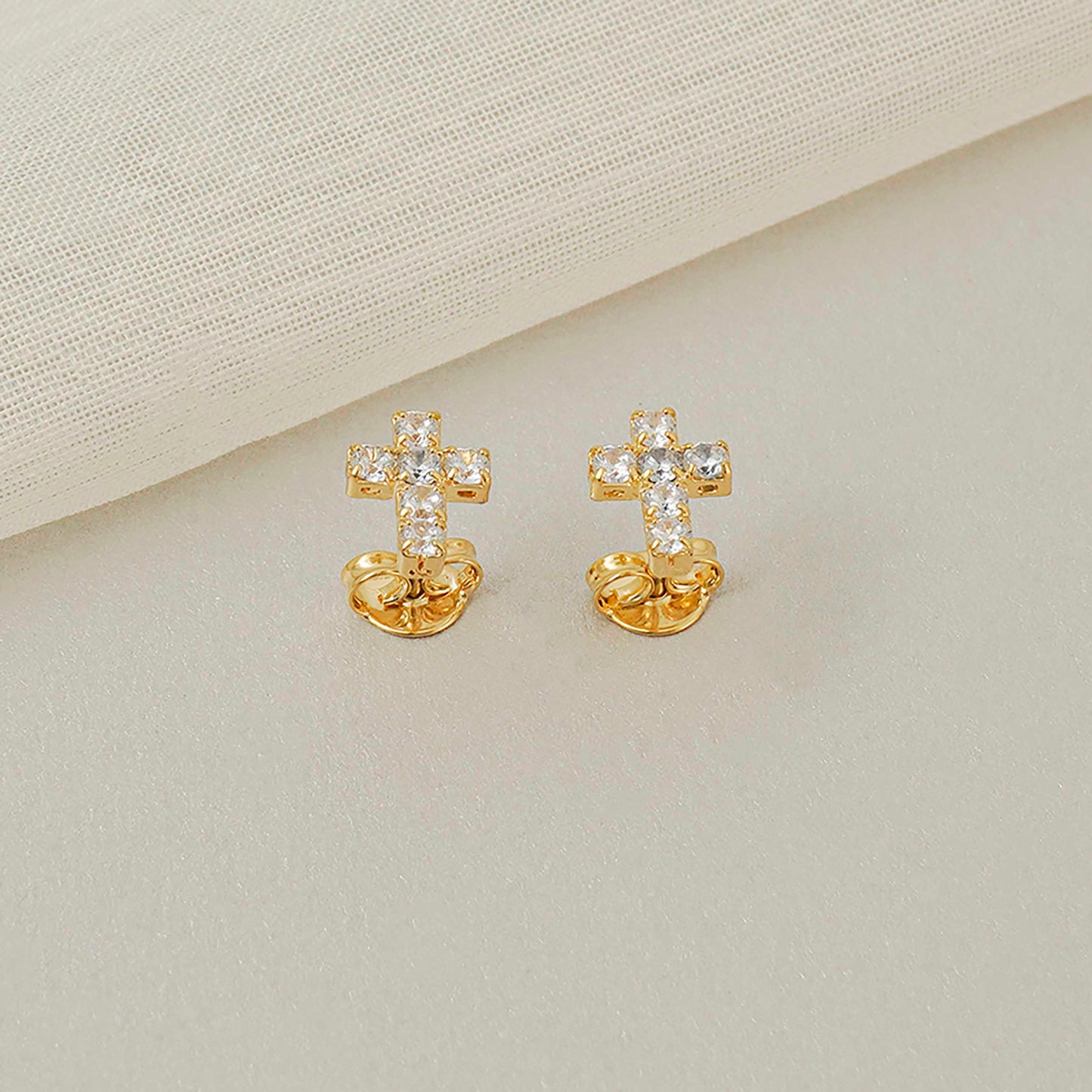 A Cruz 6 circonias 0.8mm CRISTAL