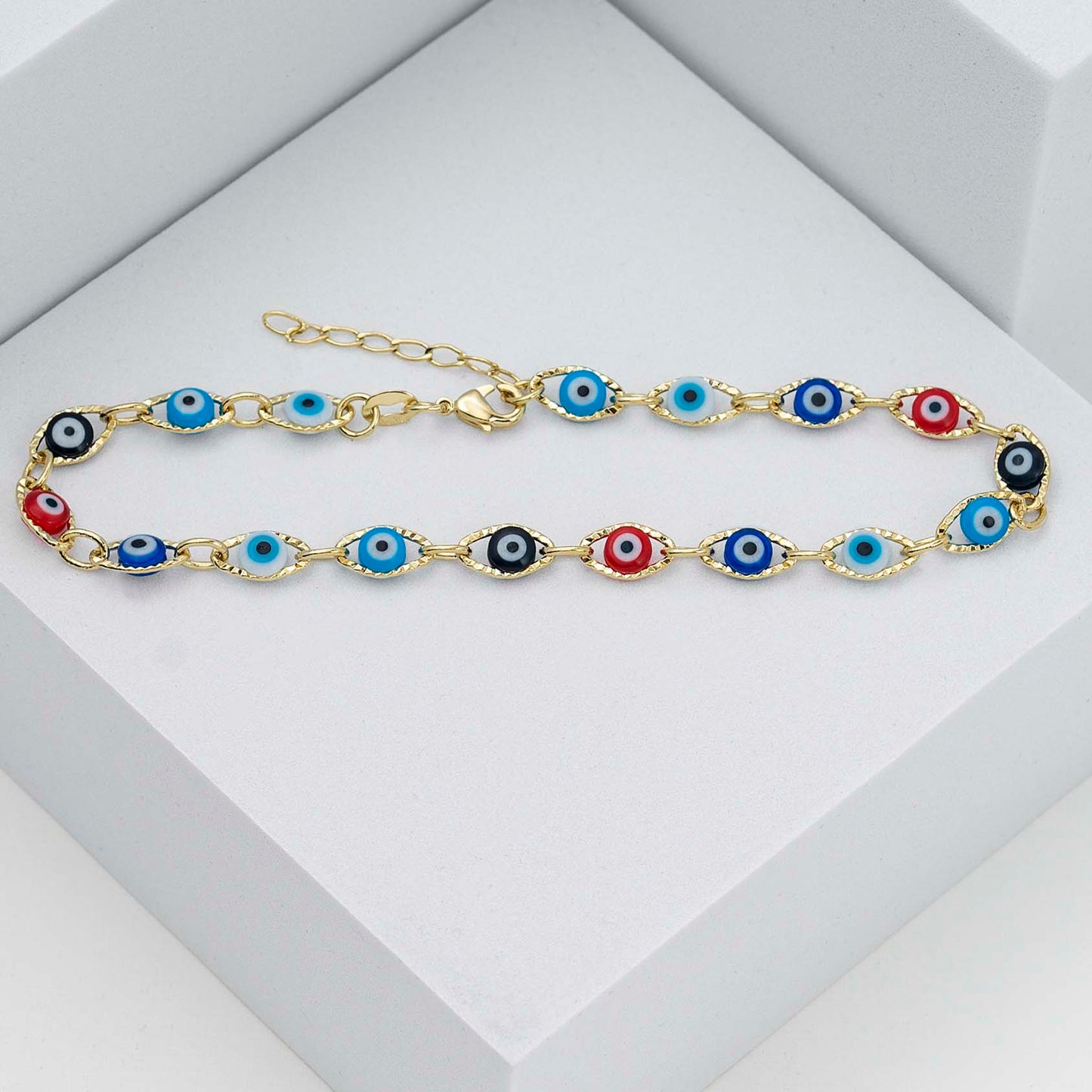 T Ojo Turco Multicolor 23 Cms + 2 Cms Extensor