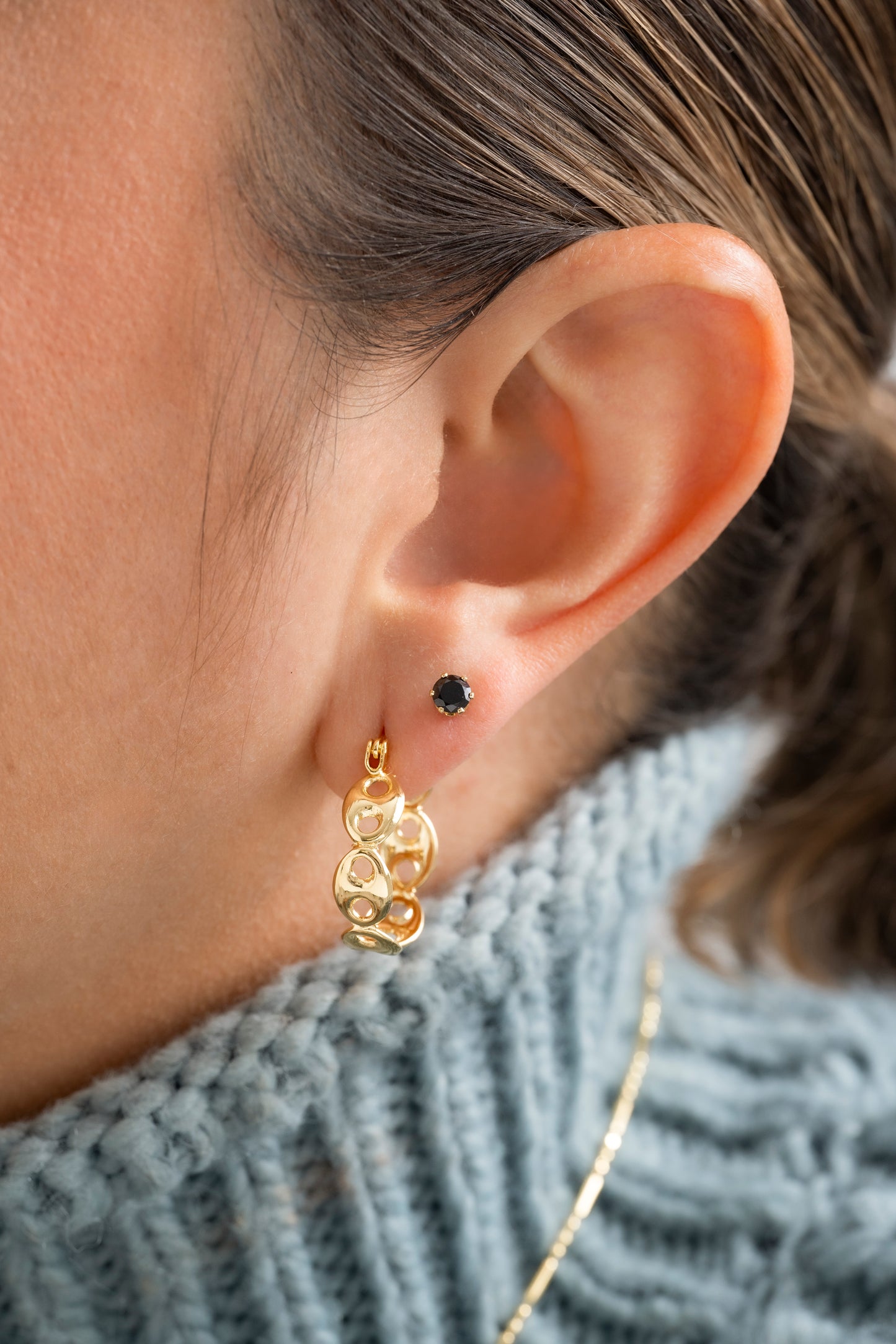 A Topo Circon Redondo NEGRO