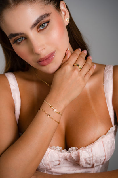 Anillo Mini Clover Ajustable