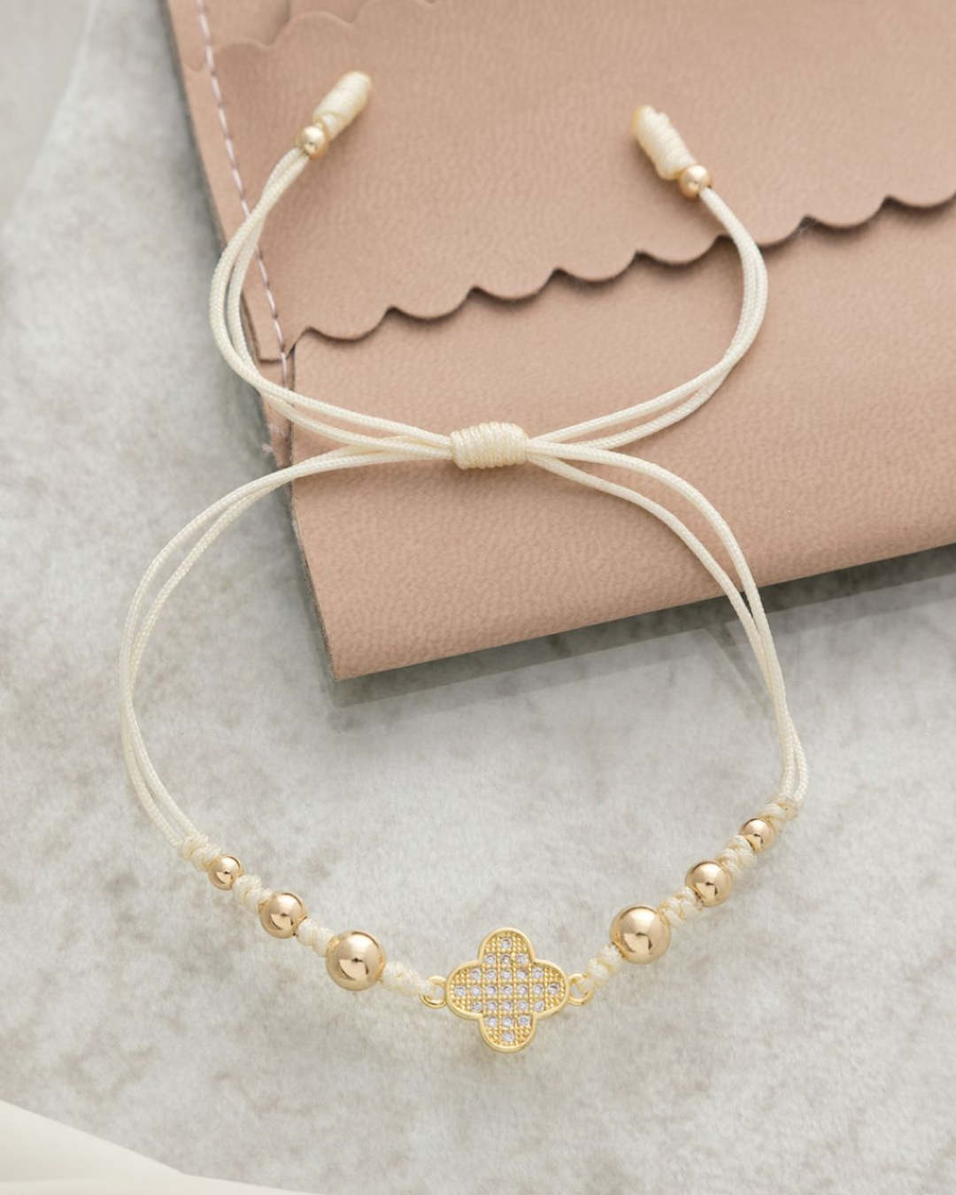 PULSERA ARTESANAL CLOVER 1CM