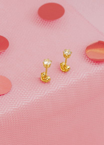 A Topo Mini Circon Cuadrado CRISTAL