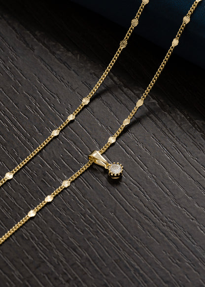 D Circonia Mini Redonda Pequeña Cristal