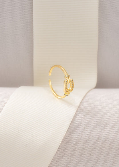 Anillo Crystal Box Ajustable